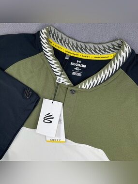Under Armour Steph Curry Legacy Polo Shirt Mens 3XL Multicolor Color Block